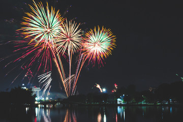 Fireworks celebrated on various important days.