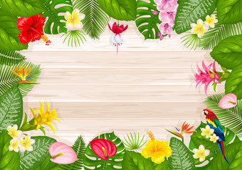 Summer tropical frame design