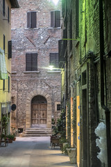 Fototapeta premium Poggibonsi, Siena, at evening