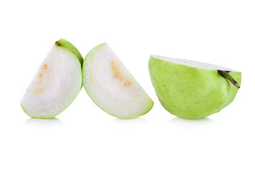 Guava fruit isolated on white background