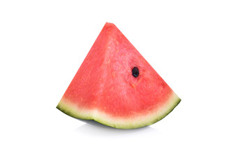 Sliced of watermelon isolated on white background.