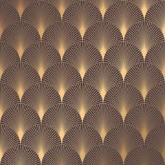 Behang Art deco Art Deco-patroon