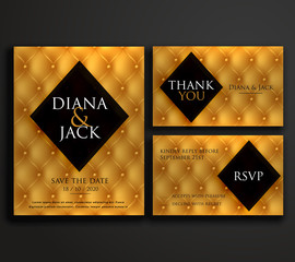 premium luxury wedding invitation card design
