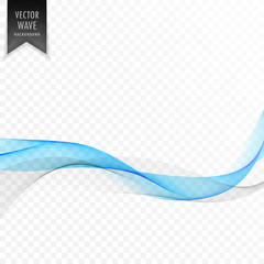 elegant smooth blue wave background