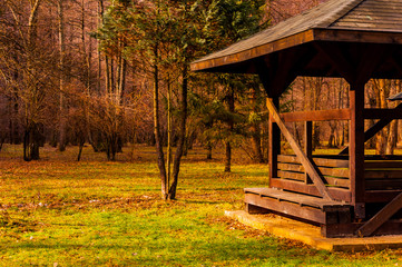 Small houses in the park Vrelo Bosne