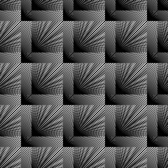 Design seamless monochrome geometric pattern
