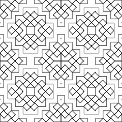 Design seamless monochrome geometric pattern