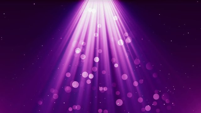 purple background light rays falling down