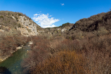 Panoramic view of village Kipoi, Zagori, Epirus, Greece
