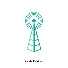 cell tower icon isolated on white background for your web, mobile and app design