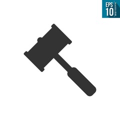 hammer of justice icon vector