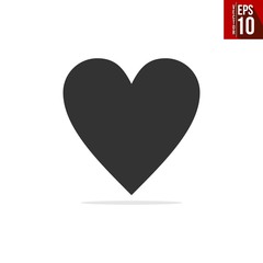 heart icon flat and line vector