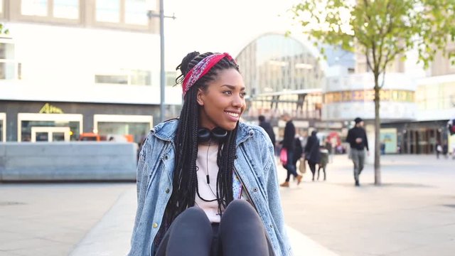 Black young woman portrait in Berlin