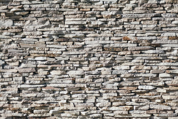 wall made of fine natural stone