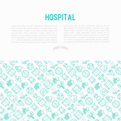 Hospital concept with thin line icons for doctor's notation: neurologist, gastroenterologist, manual therapy, ophtalmologist, cardiology, allergist, dermatologist, dentist. Vector illustration.