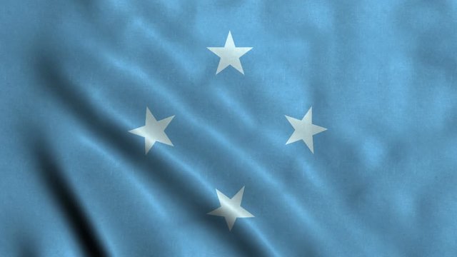 4K Seamless Loopable Flag of Federated States of Micronesia
