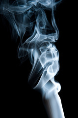 Unique white smoke pattern