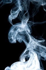 Unique white smoke pattern