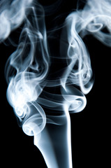 Unique white smoke pattern