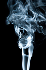 Unique white smoke pattern