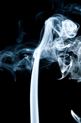 Unique white smoke pattern