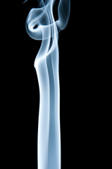 Unique white smoke pattern