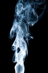 Unique white smoke pattern