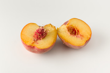 Naklejka na ściany i meble Fresh dissected peach