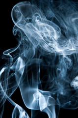 Unique white smoke pattern