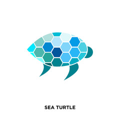 sea turtle icon isolated on white background for your web, mobile and app design