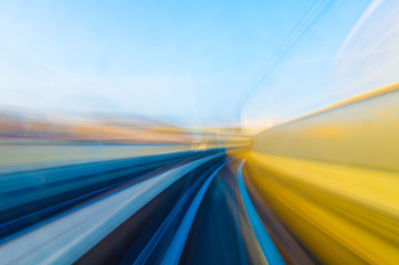 Speed motion in urban highway road tunnel © RobbinLee