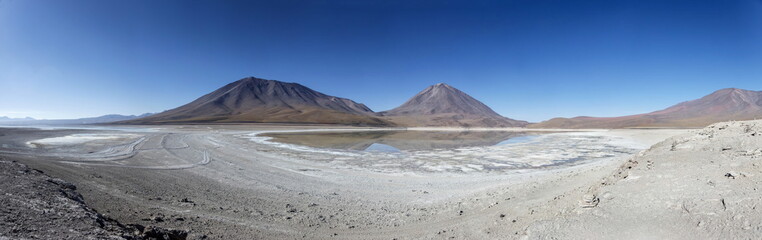 Laguna Verde lake and Licancabur volcano in Bolivia