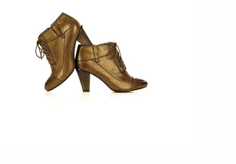 Brown Leather Womens Ankle Boots