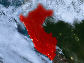 Night view of Peru