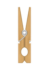 Wooden clothespin