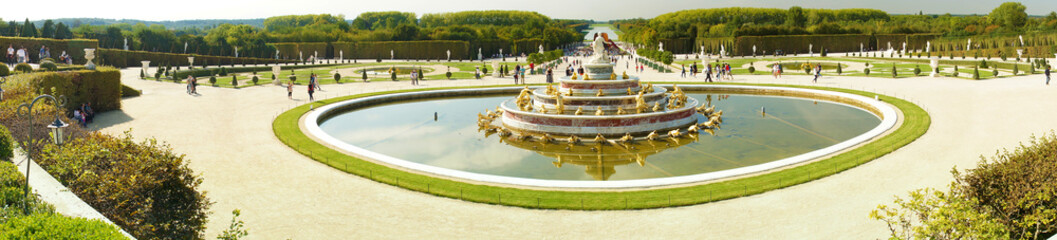 Chateau de Versailles Gardens in Paris, France.