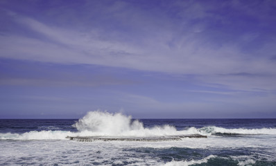 Beautiful sea near Las Palmas Gran Canaria, Spain