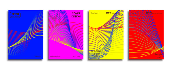Creative colored cover. Cover design.