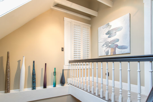 Modern Hallway In Old Victorian House