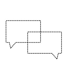 chat design with speech square  bubbles icon over white background, vector illustration