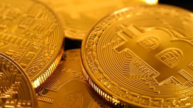Golden Bitcoins Money. New Virtual Currency