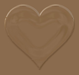 Chocolate heart.