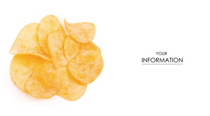 Chips golden snack pattern