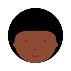 cartoon boy face icon over white background, colorful design. vector illustration