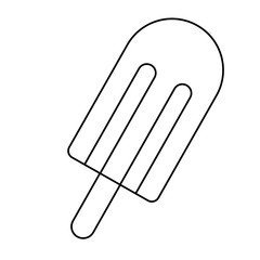 ice cream bar icon over white background, vector illustration