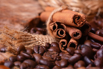 Obraz na płótnie Canvas Aroma coffee and cinnamon