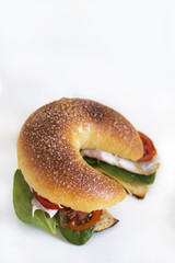 sandwich in the form of a crescent (a sandwich-croissant)