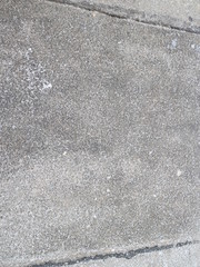 spring on the asphalt close-up