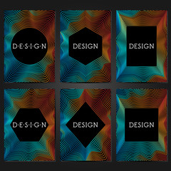 Creative covers design. Template for Title sheet, report, presentation and brochure. Abstract modern backgrounds. Colorful gradients.