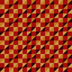 Colorful triangles pattern, retro pattern of geometric shapes. Colorful abstract geometric seamless pattern, vector. Colorful mosaic backdrop. Geometric background